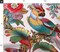 Bird Pink Dusty Antique Palm Jungle Lilac Tropical Lavender Botanical Parrot Art Nouveau Victorian Edwardian Floral Large Scale Custom Printed Fabric by Spoonflower Various Fabrics by the Yard or Fat Quarter